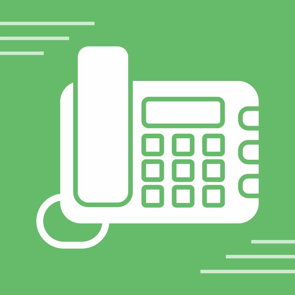 Land Line Phone Vector Icon