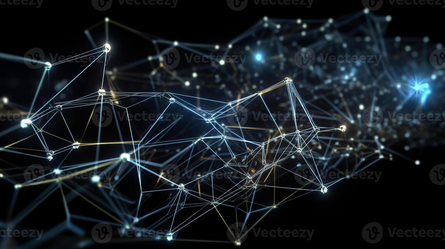 ai generativo tecnología bloquear cadena concepto antecedentes foto