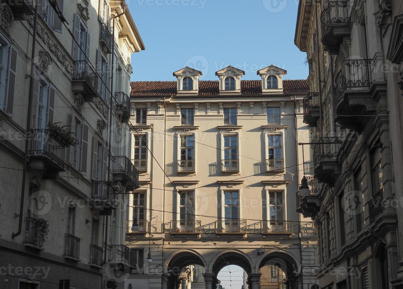 View of old city centre in Turin photo