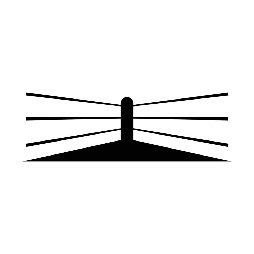 boxing ring icon vector
