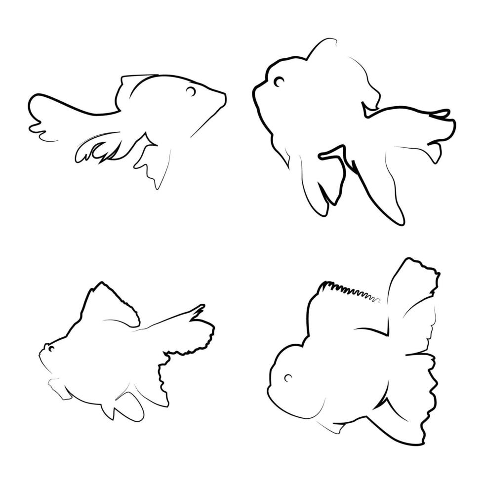 goldfish icon vector