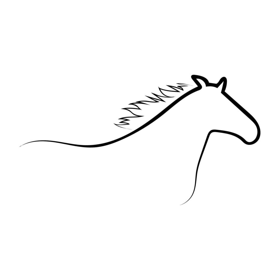 caballo icono vector