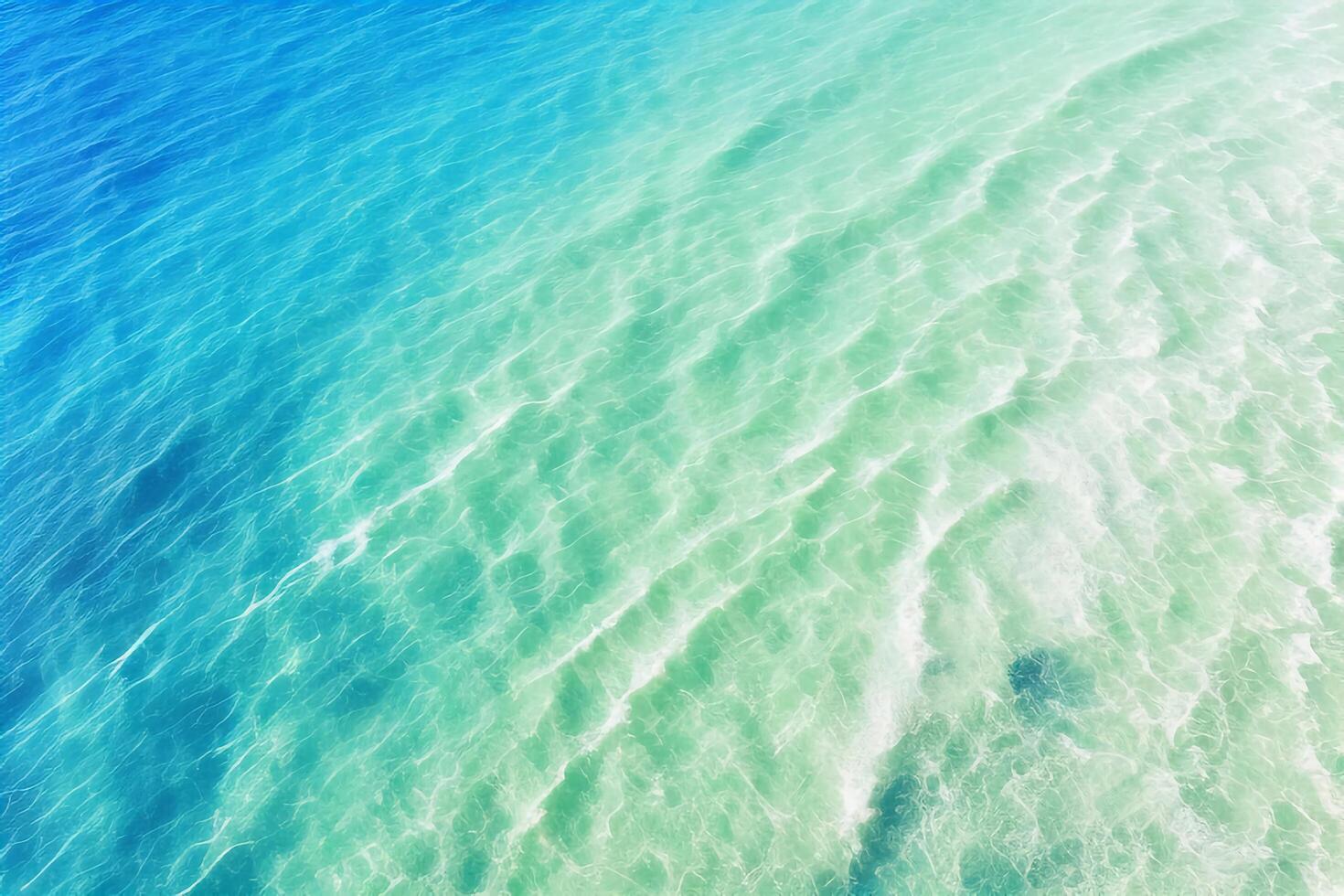 The crystal clear of sea near the shore with . photo