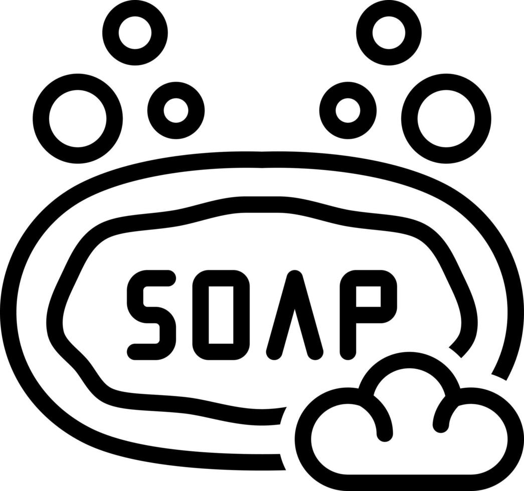 line icon for soap vector