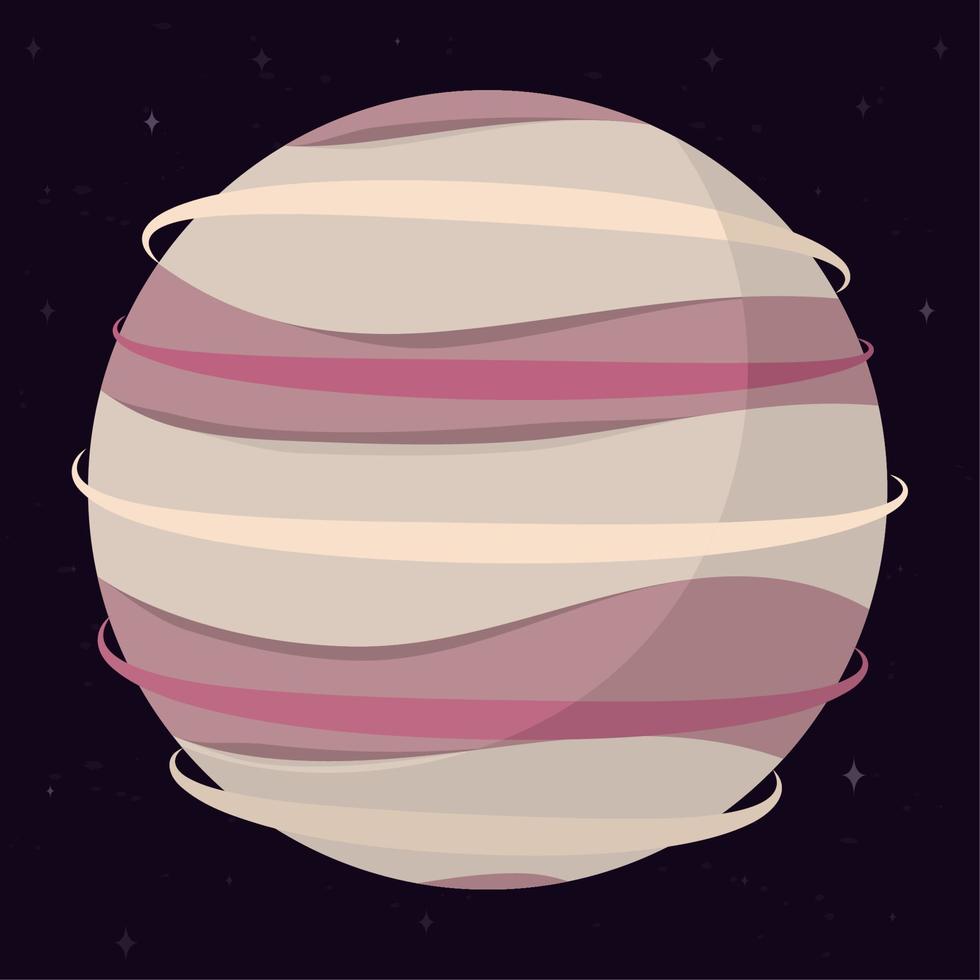 Isolated abstract colored scifi planet icon Vector illustration