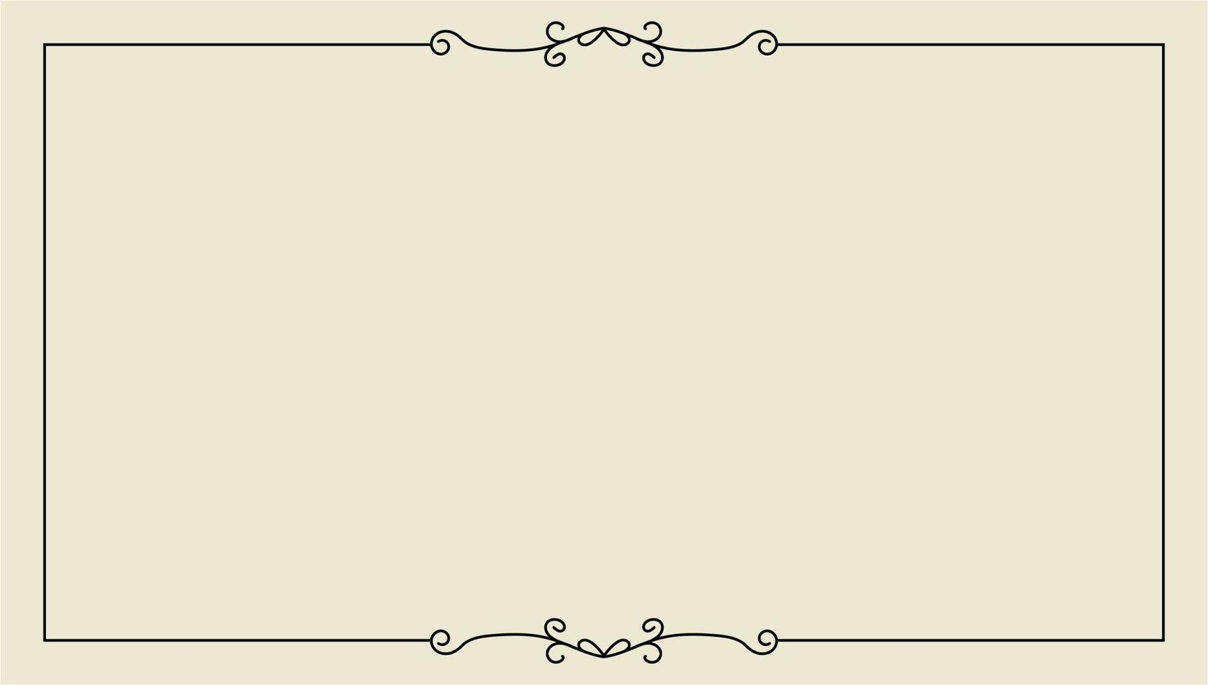 hand drawn outline background and frame vector