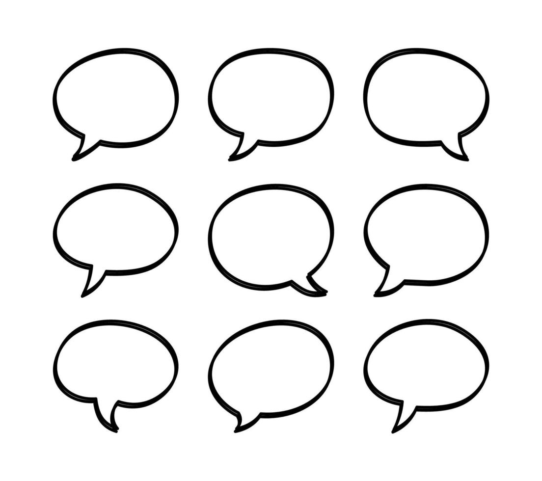 speech bubble on white background vector