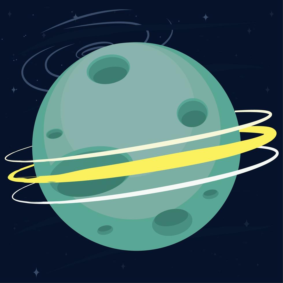 Isolated abstract colored scifi planet icon Vector illustration