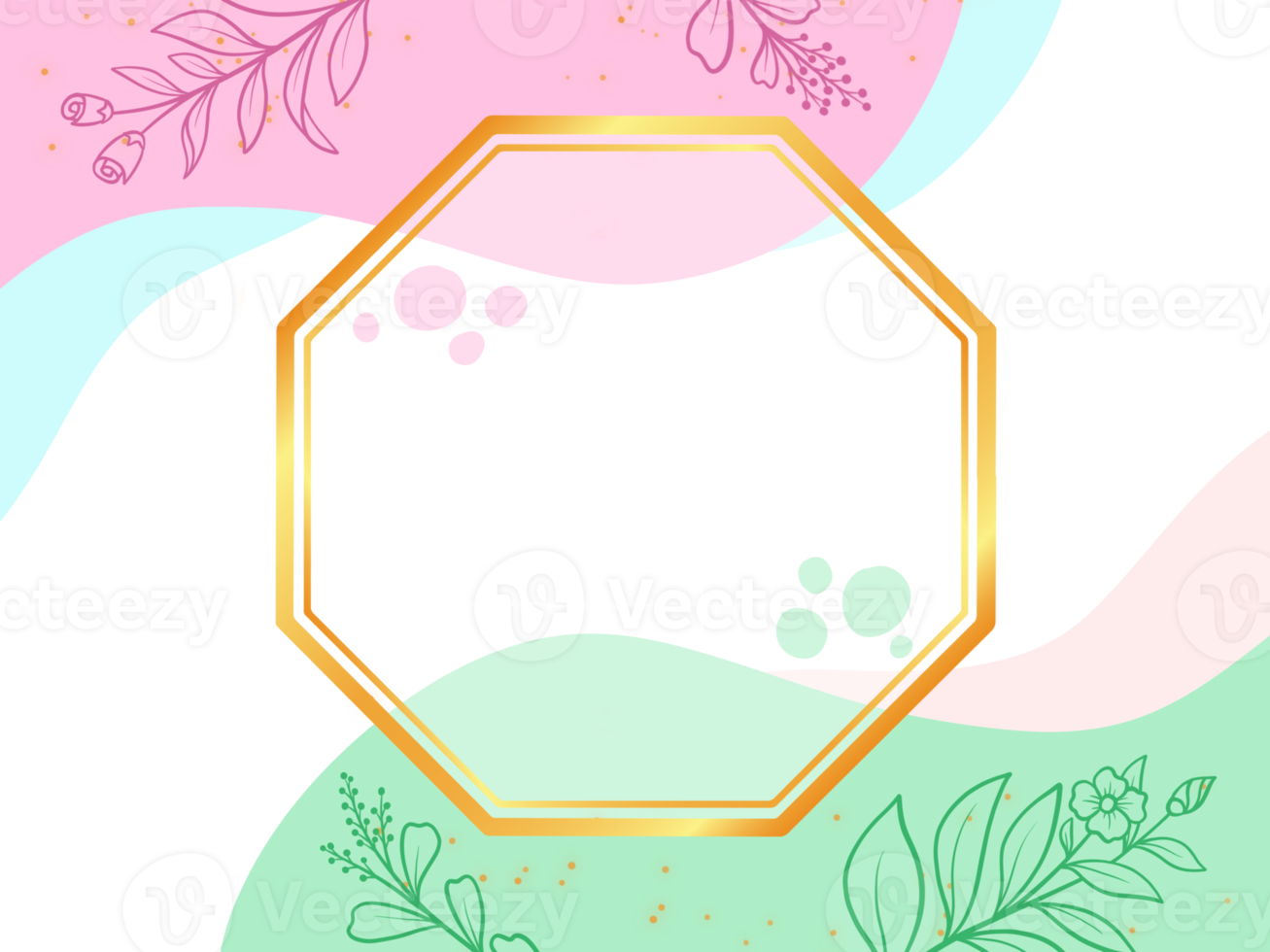 Pastel Frame Background Illustration png