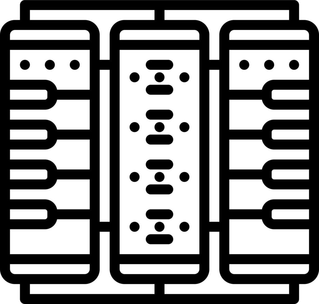 line con for servers vector