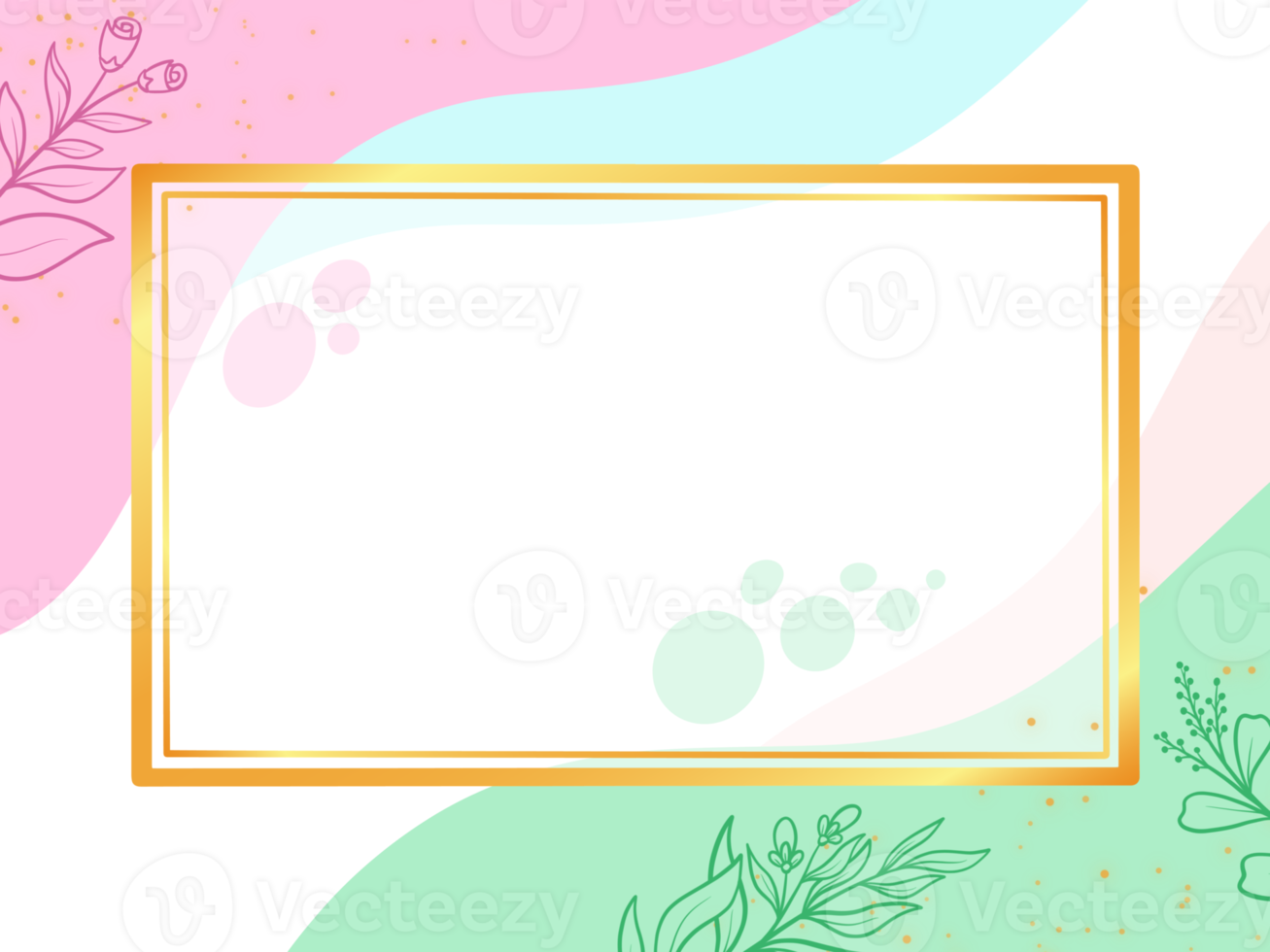 Pastel Background Frame Illustration png