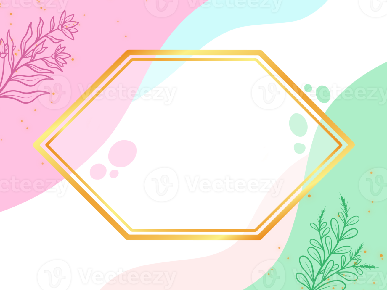 Pastel Background Frame Illustration png