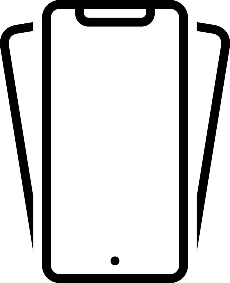 line icon for phone vector