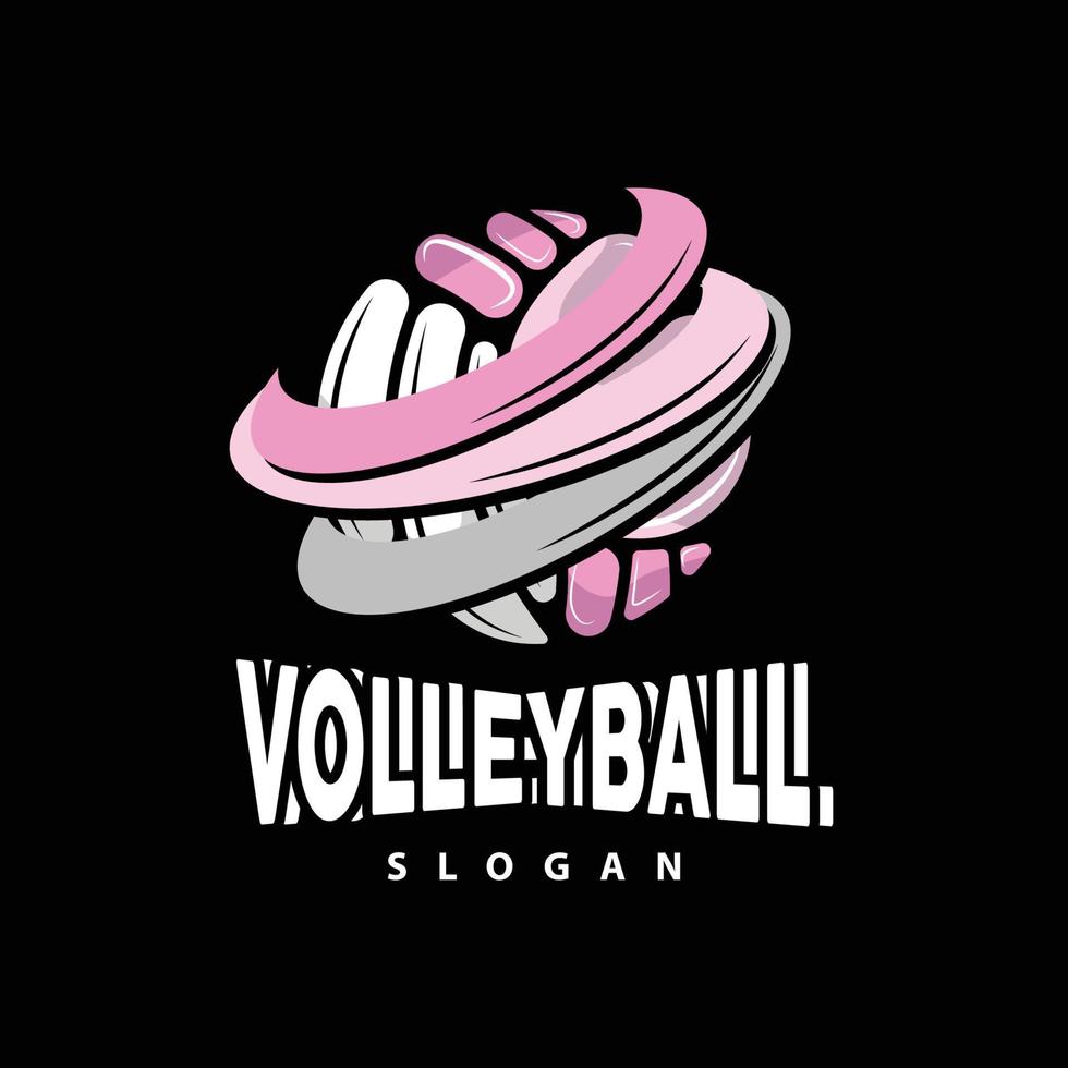 Volleyball Logo, Sport Simple Design, World Sports Tournament Vector, Illustration Symbol Icon vector