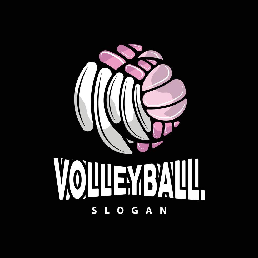 Volleyball Logo, Sport Simple Design, World Sports Tournament Vector, Illustration Symbol Icon vector