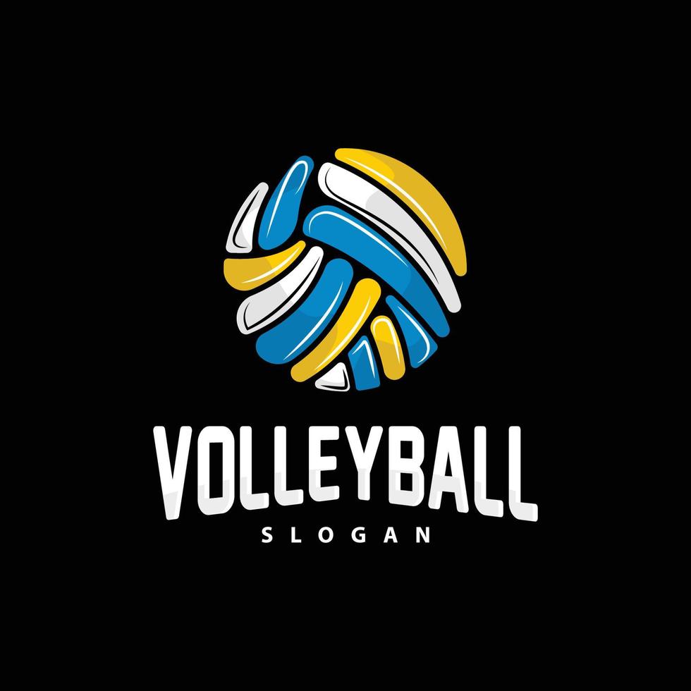 vóleibol logo, deporte sencillo diseño, mundo Deportes torneo vector, ilustración símbolo icono vector