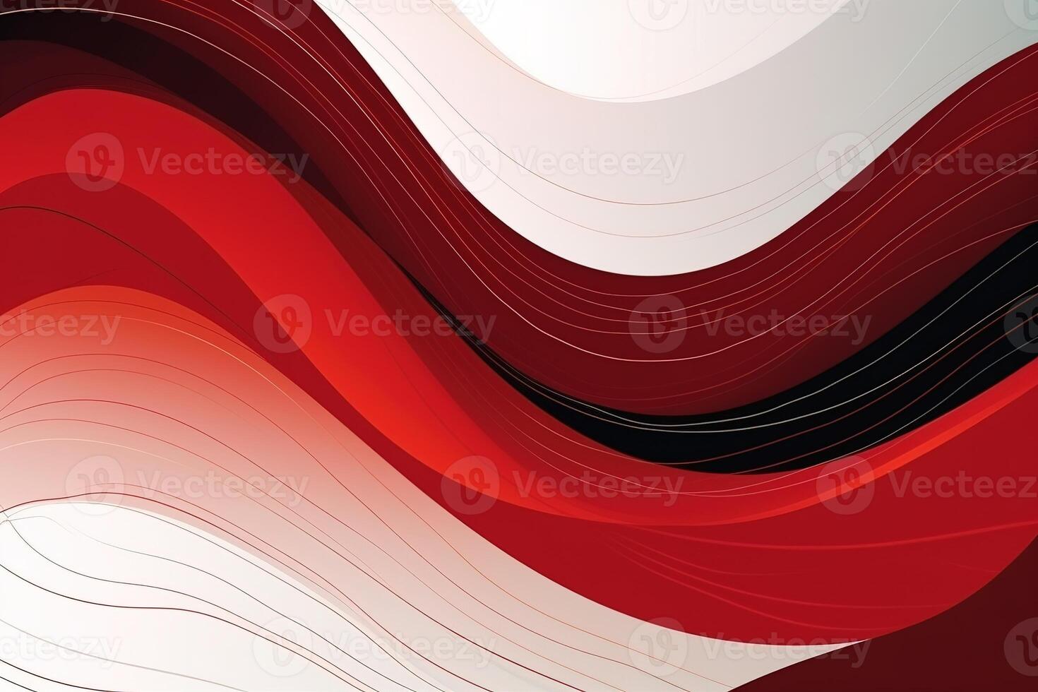 Abstract Graceful Balance White Red Background Illustration with photo