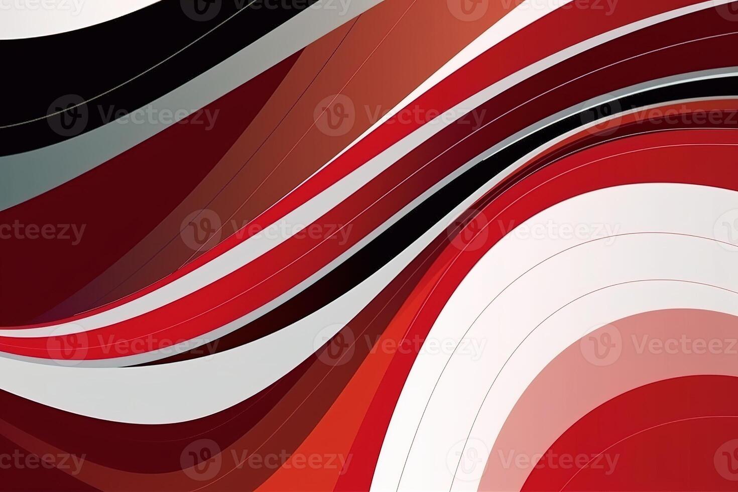 Abstract Graceful Balance White Red Background Illustration with photo