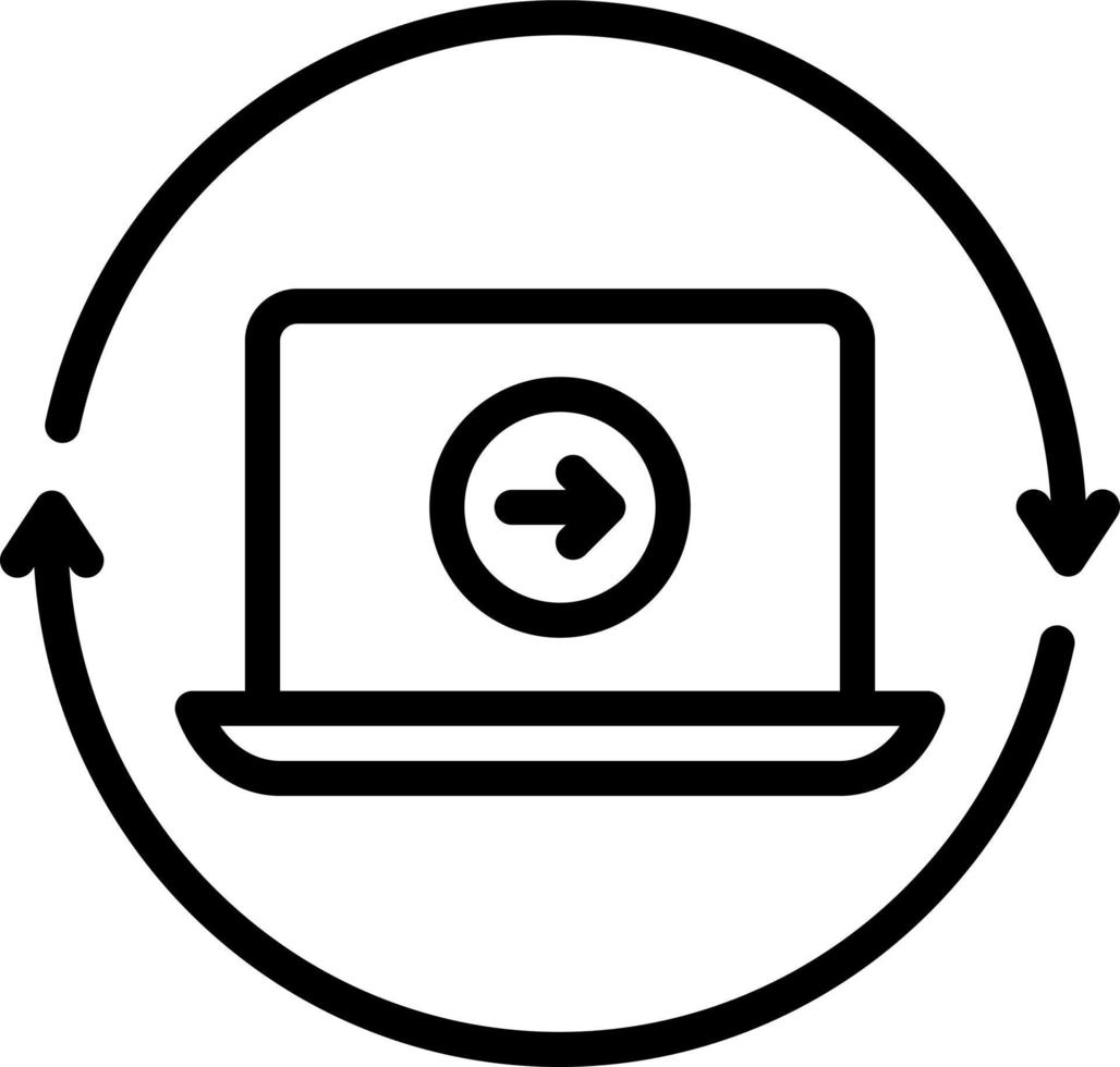 line icon for continue vector