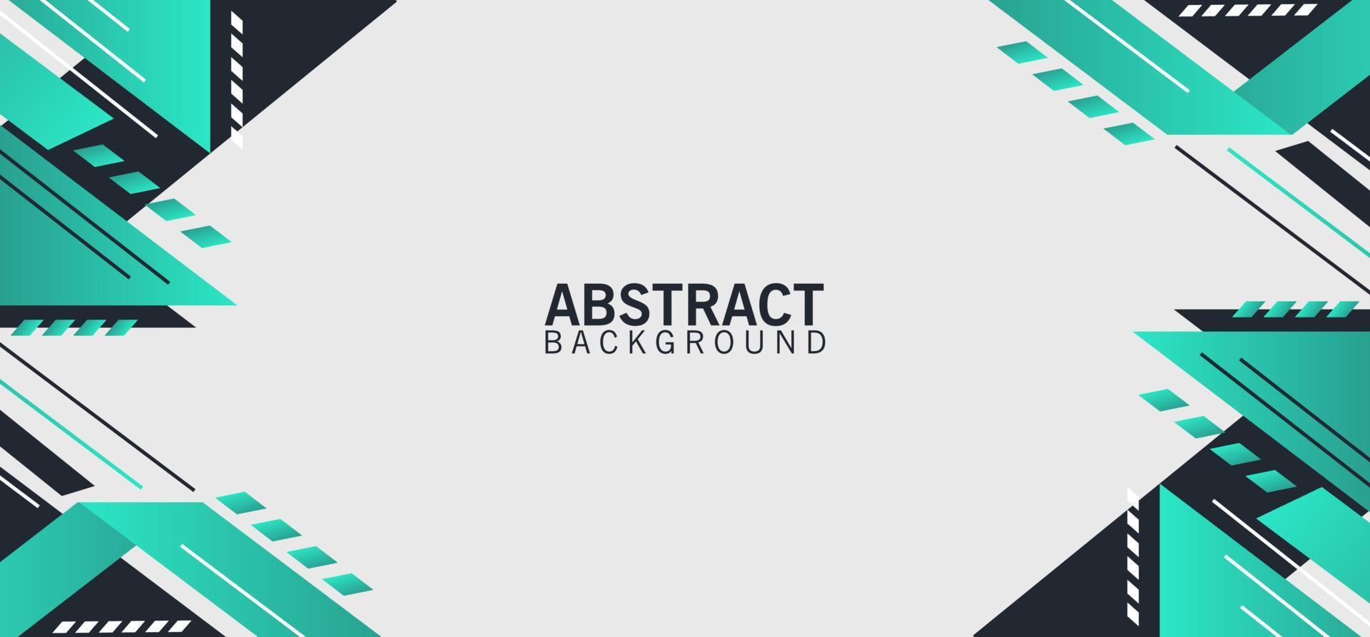 banner abstract modern technology green gradient geometric shapes design background wallpaper vector