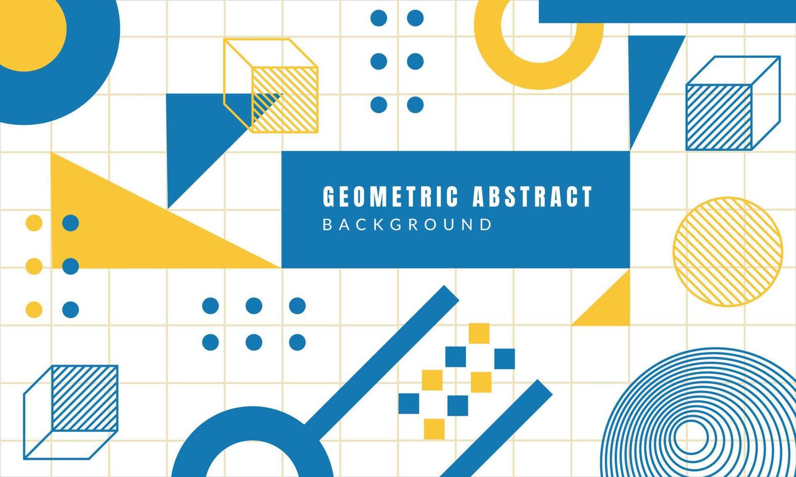 Flat geometric shapes background. - Vector. vector