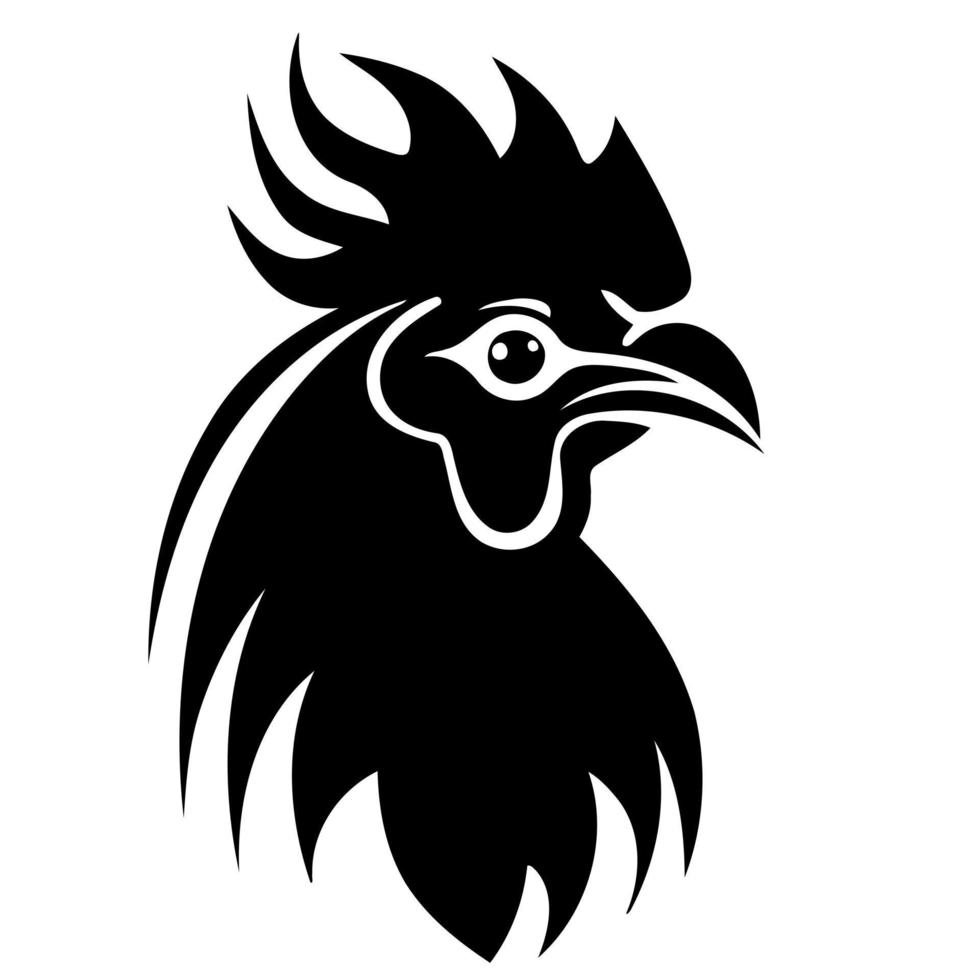 chicken bird animal head vector