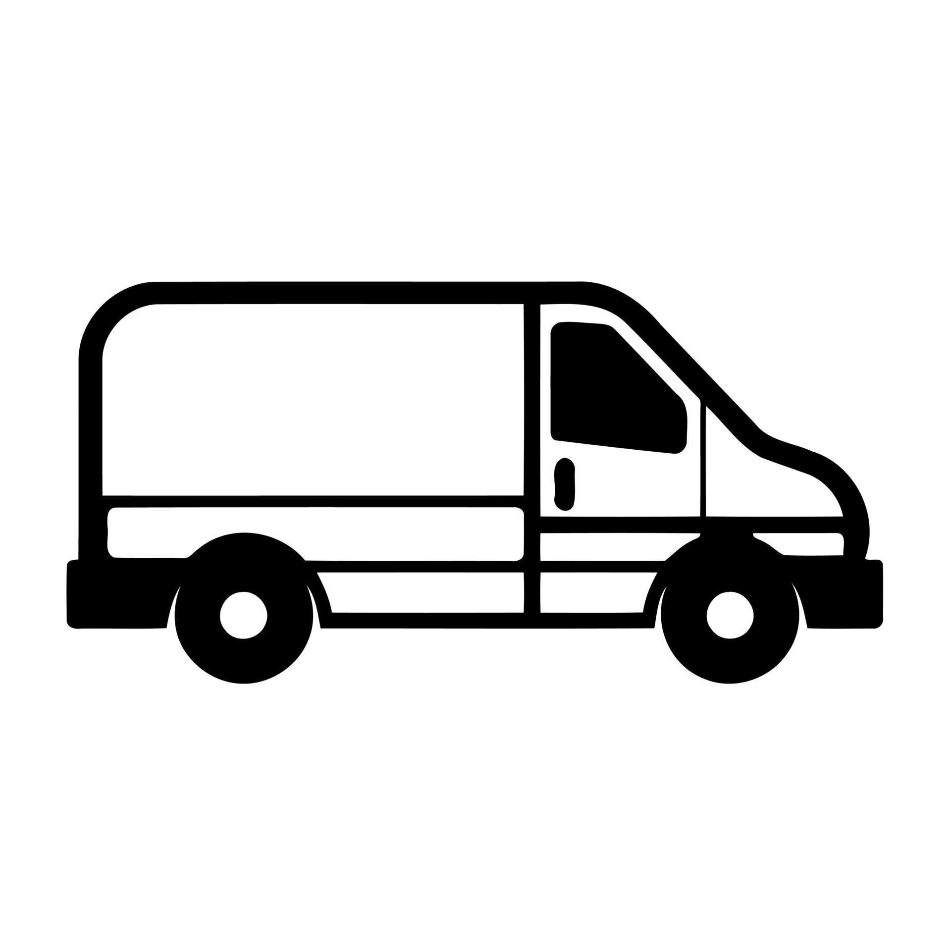 delivery service van 22868557 Vector Art at Vecteezy