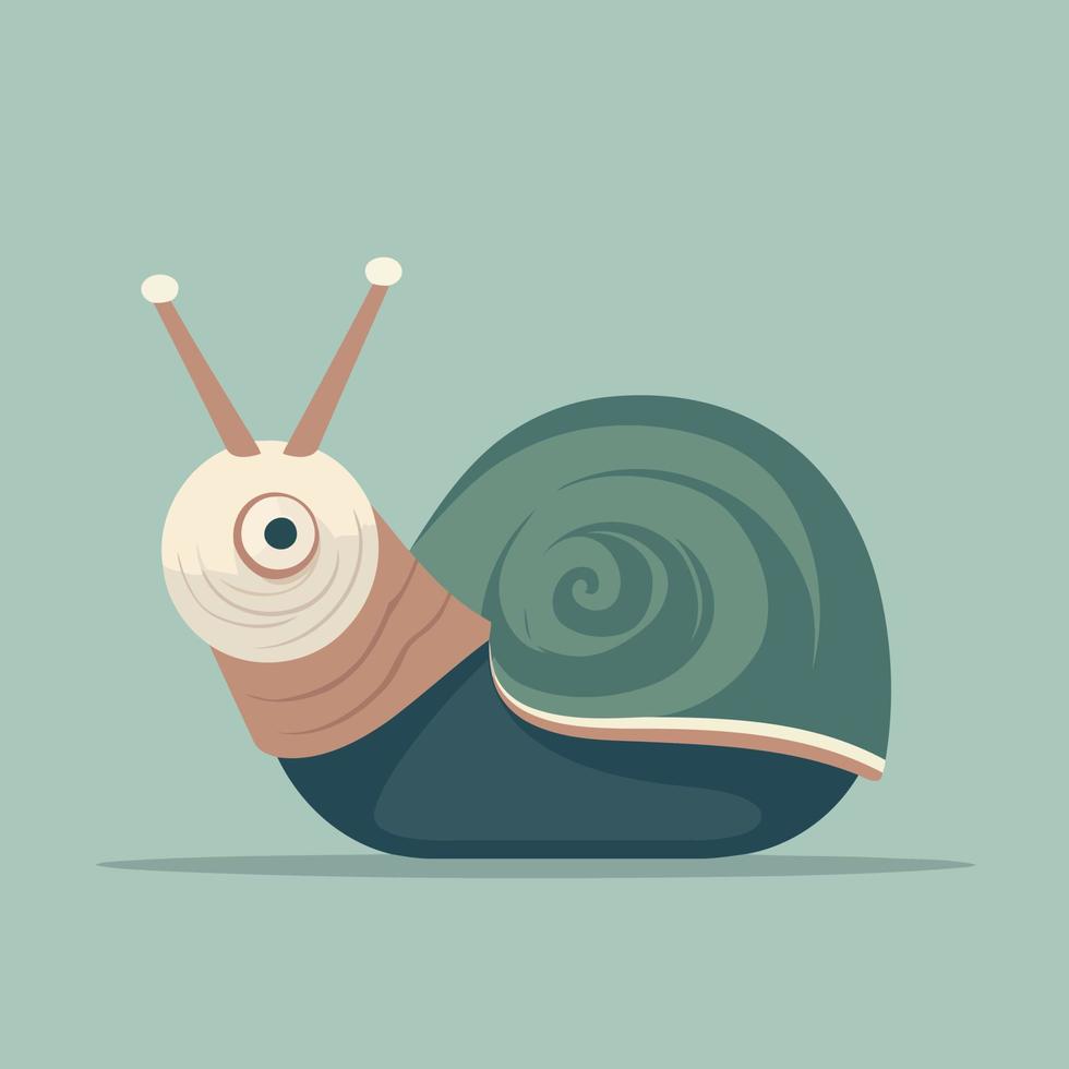 animal invertebrado caracol vector