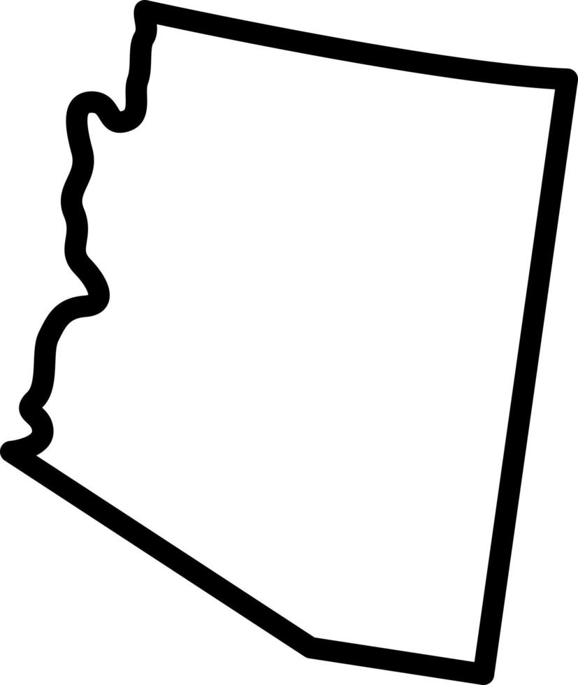 línea icono para Arizona vector