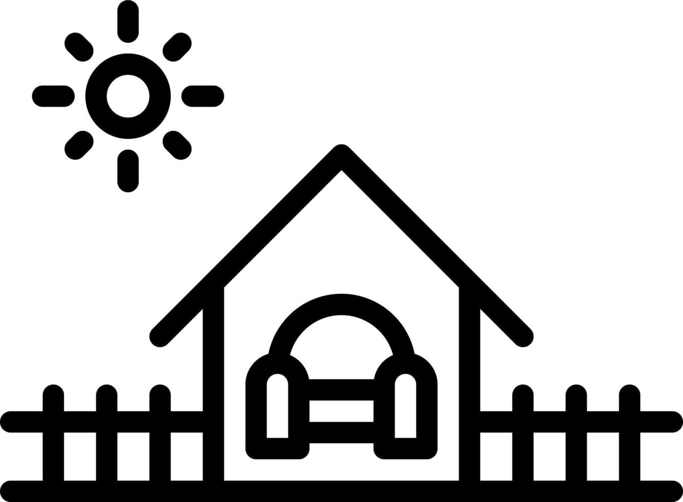 línea icono para hogares vector