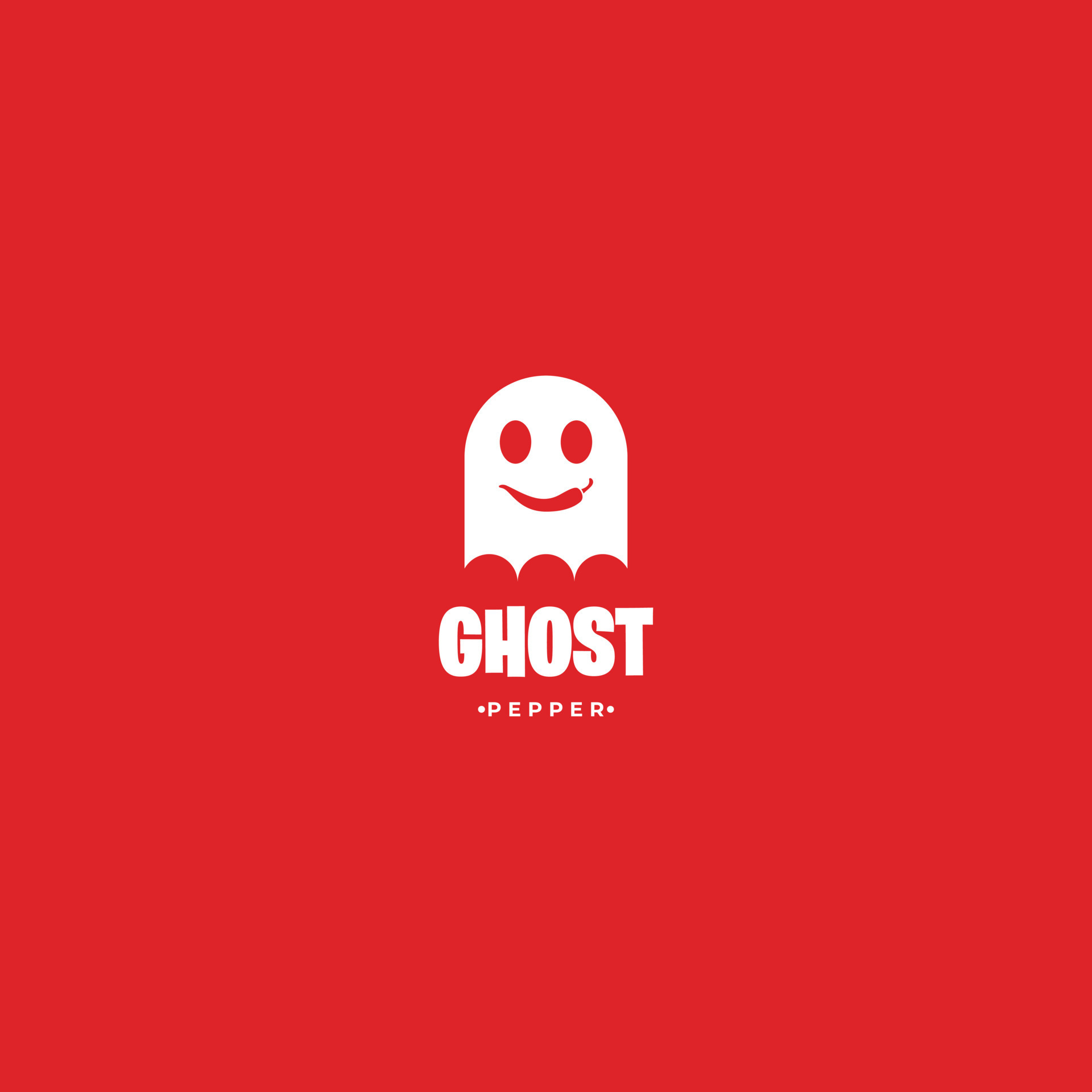 ghost combine with chili logo, ghost pepper logo concept. prefect for