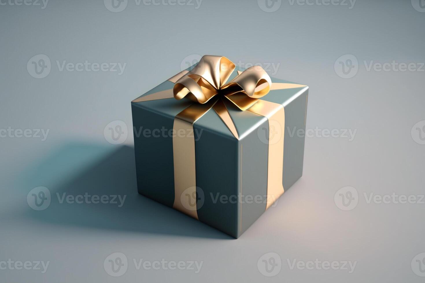 a gift box isolated on solid background photo