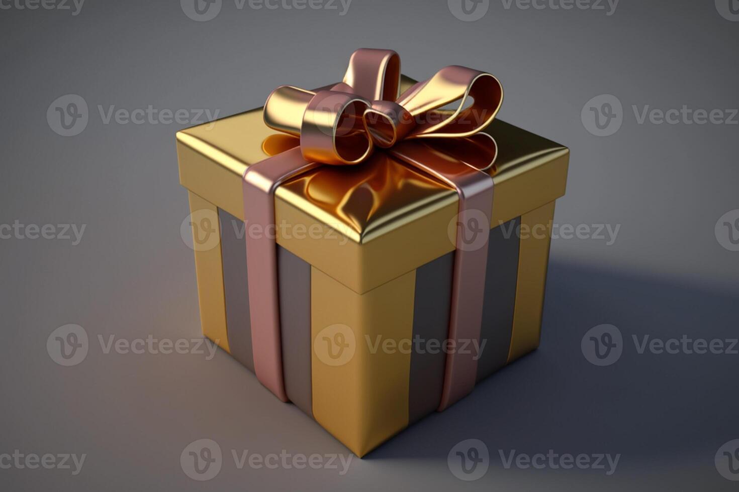 a gift box isolated on solid background photo