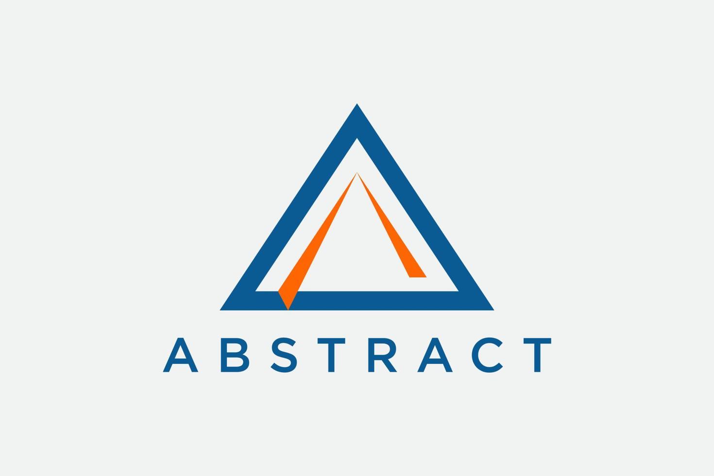 Abstract Triangle Line Logo vector