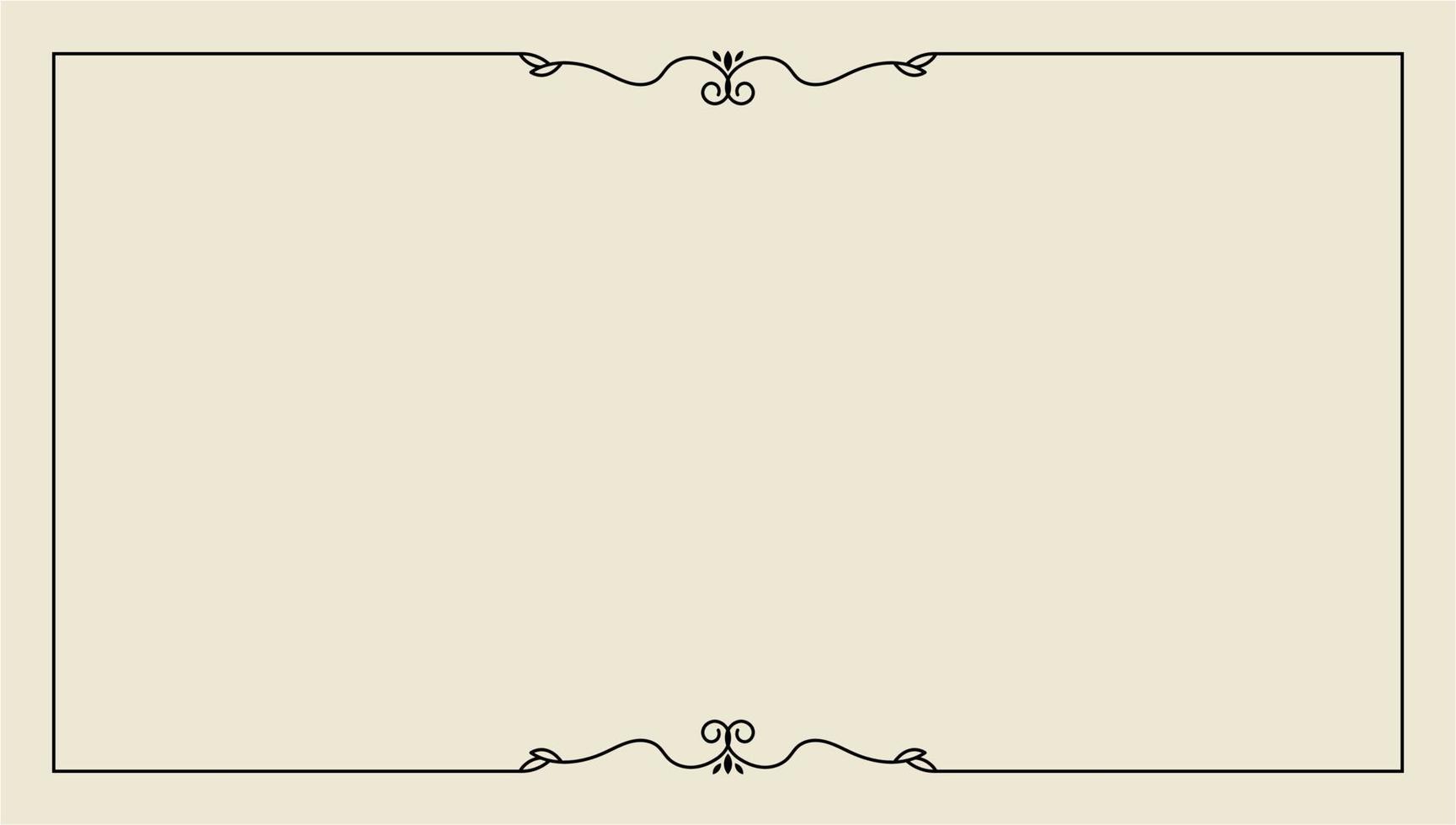 hand drawn outline background and frame vector