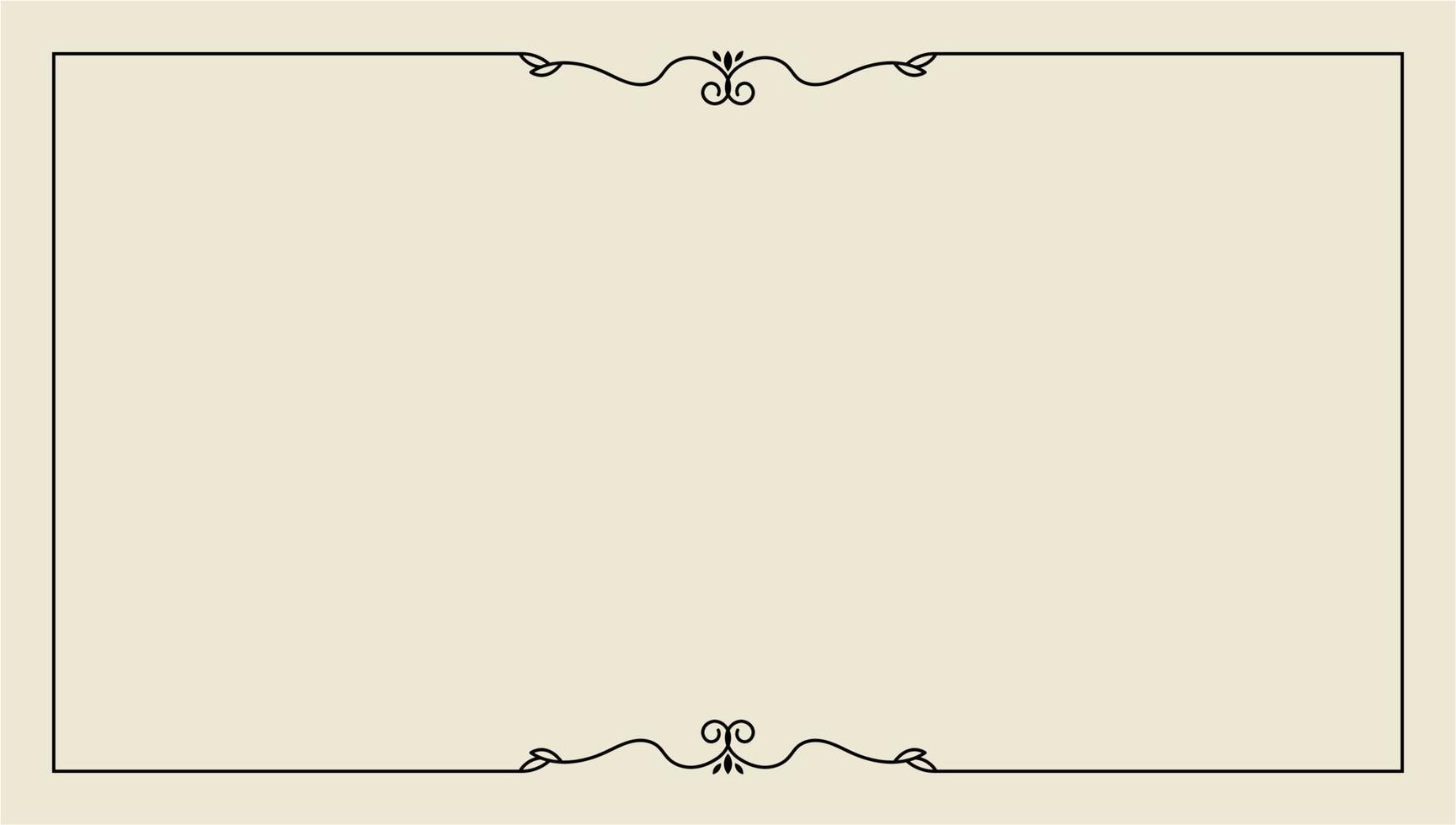 hand drawn outline background and frame vector