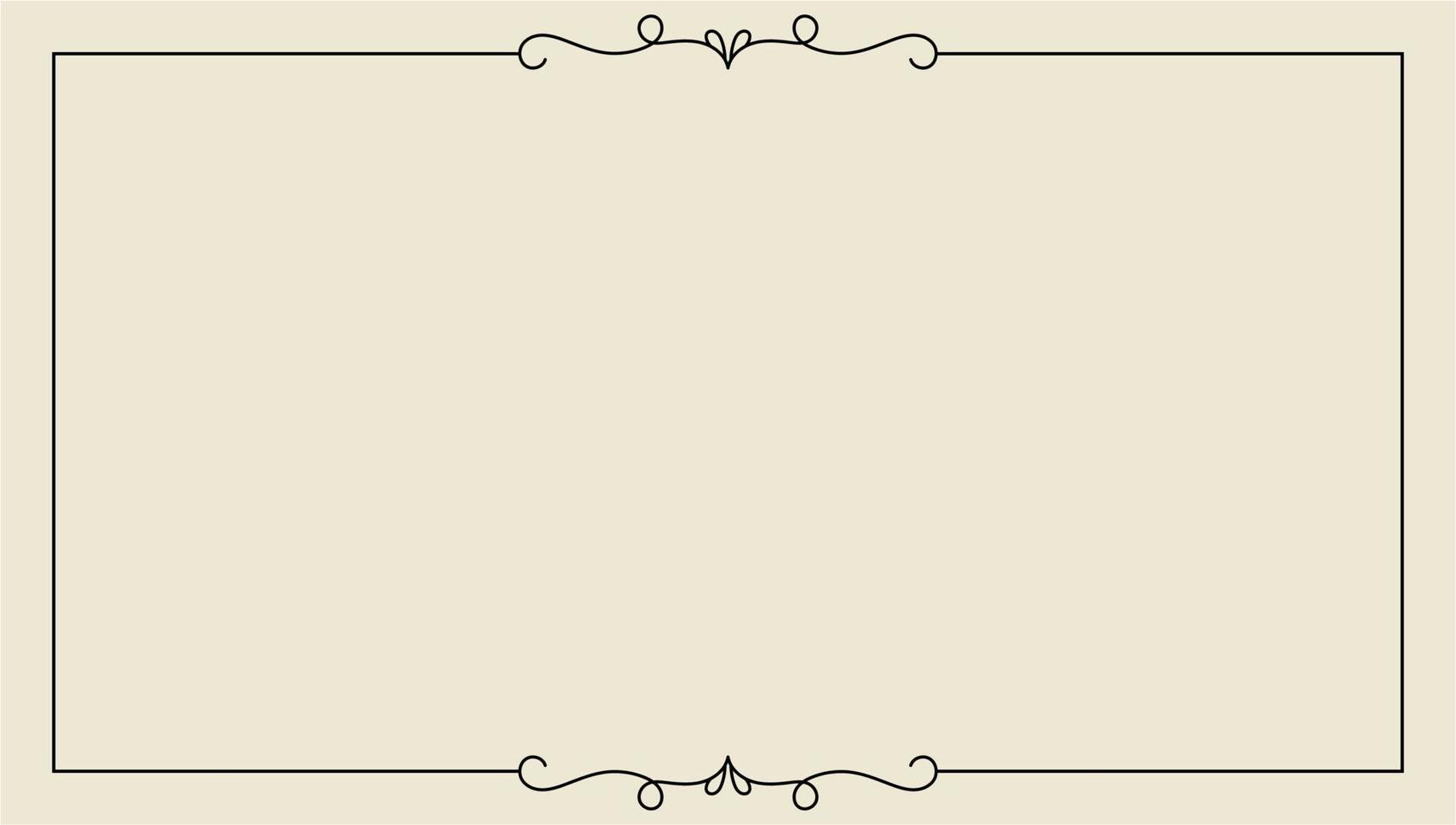 hand drawn outline background and frame vector