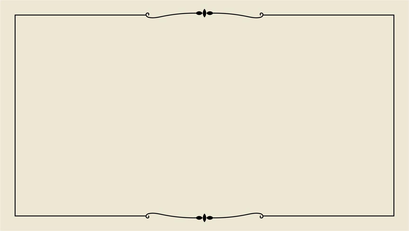 hand drawn outline background and frame vector