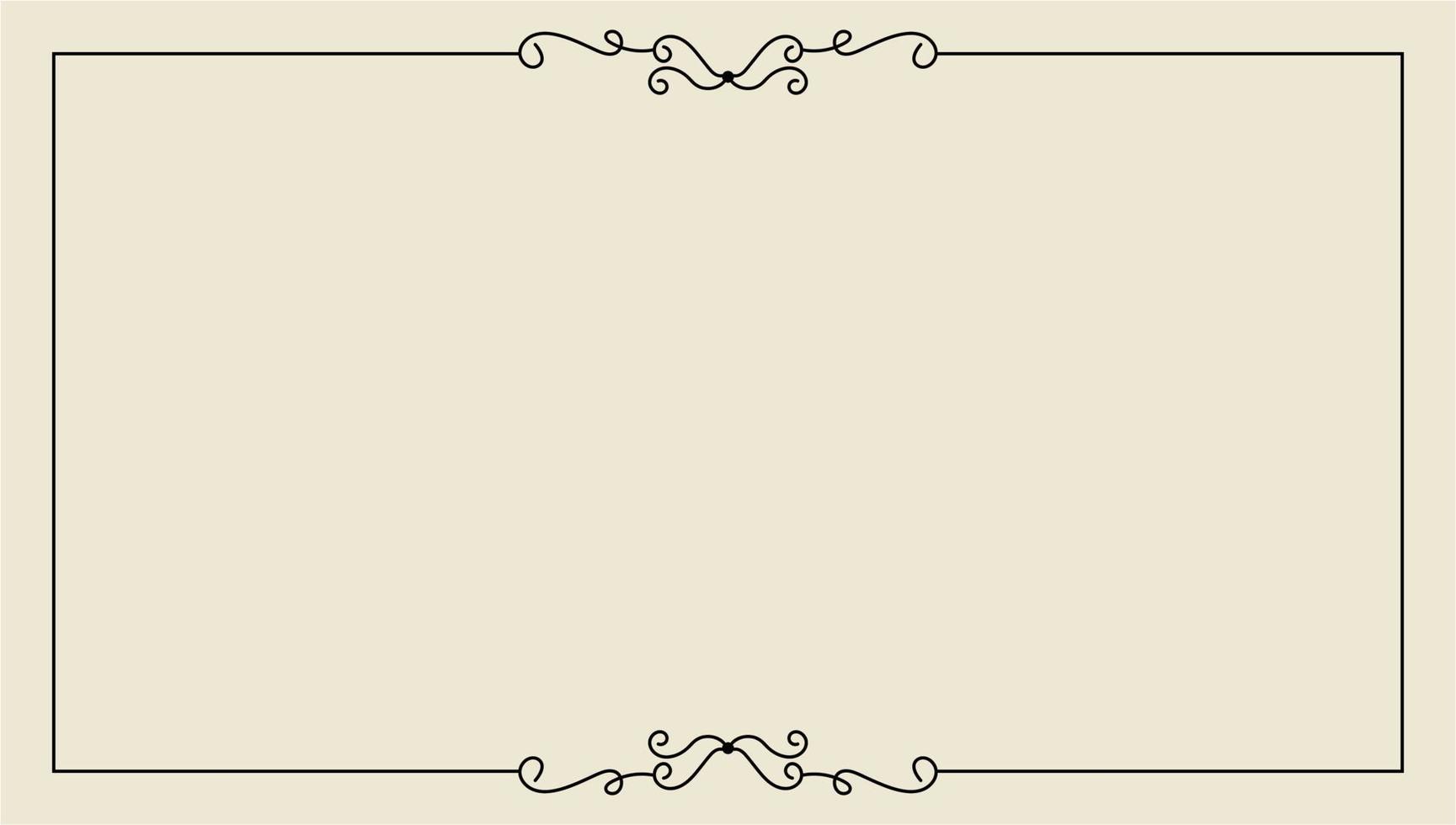 hand drawn outline background and frame vector