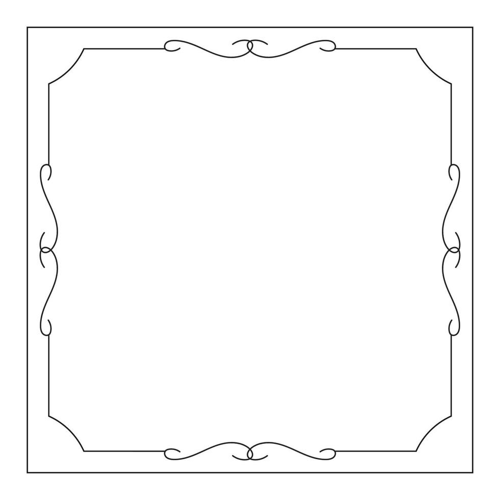 hand drawn outline background and frame vector