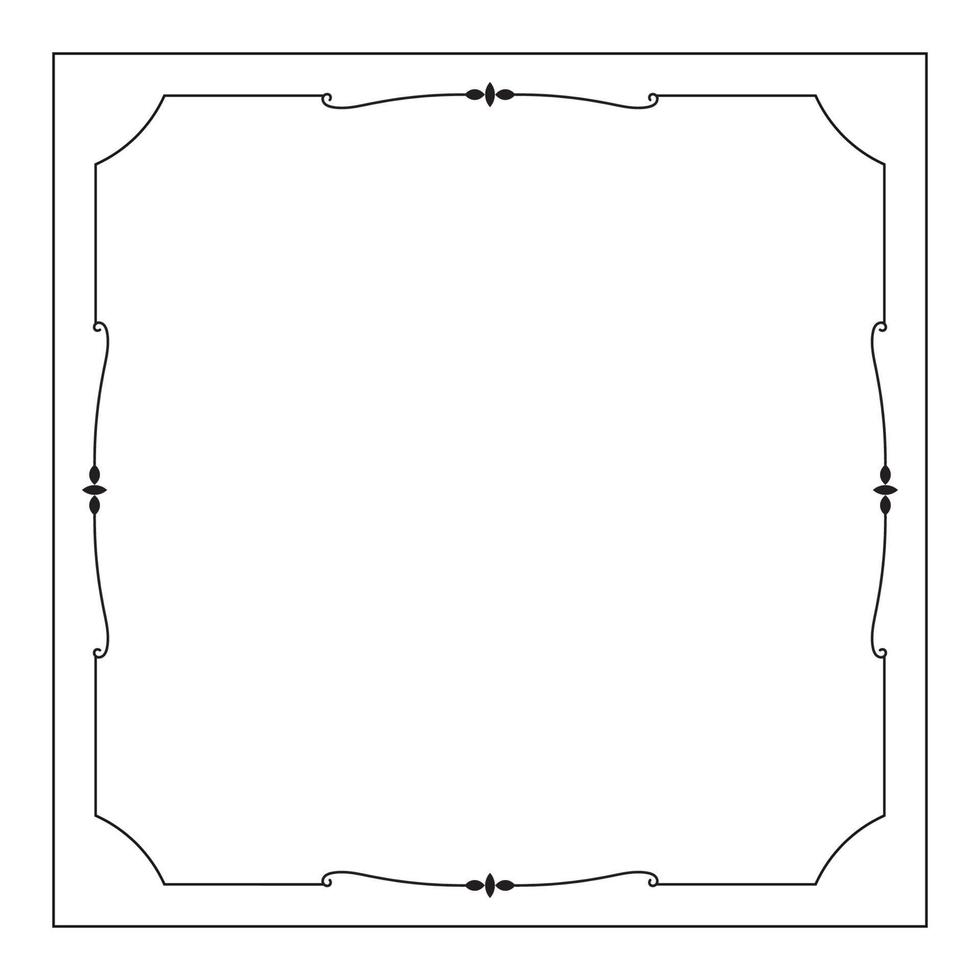 hand drawn outline background and frame vector