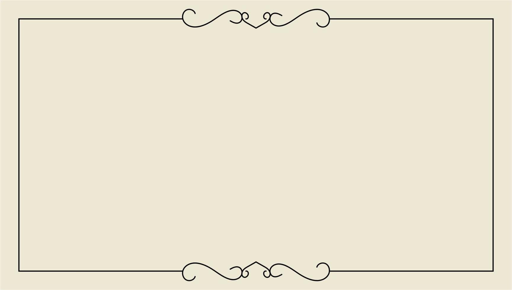 hand drawn outline background and frame vector