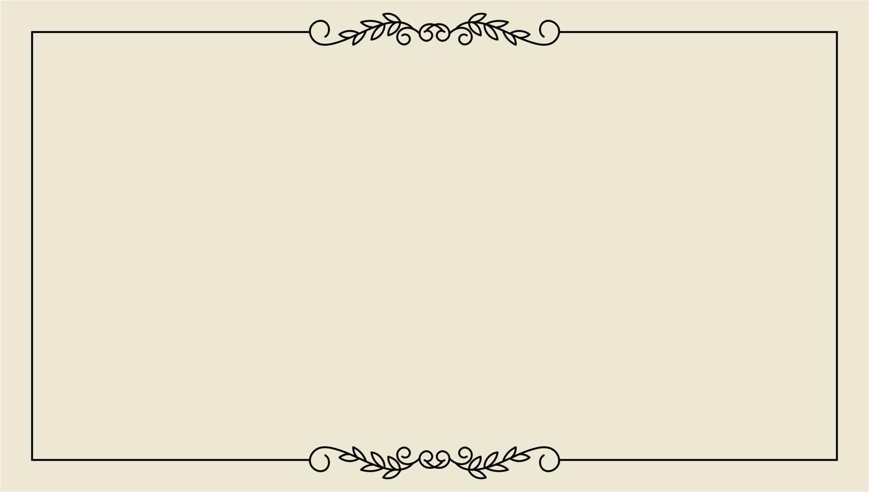 hand drawn outline background and frame vector
