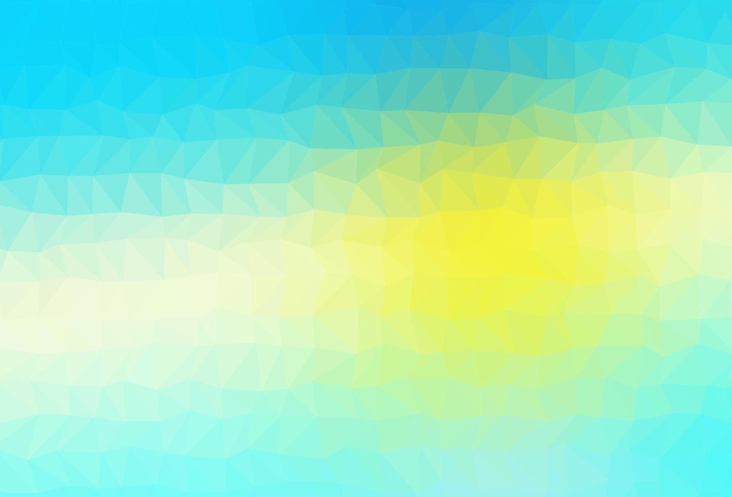 diseño abstracto del polígono del vector azul claro, amarillo.