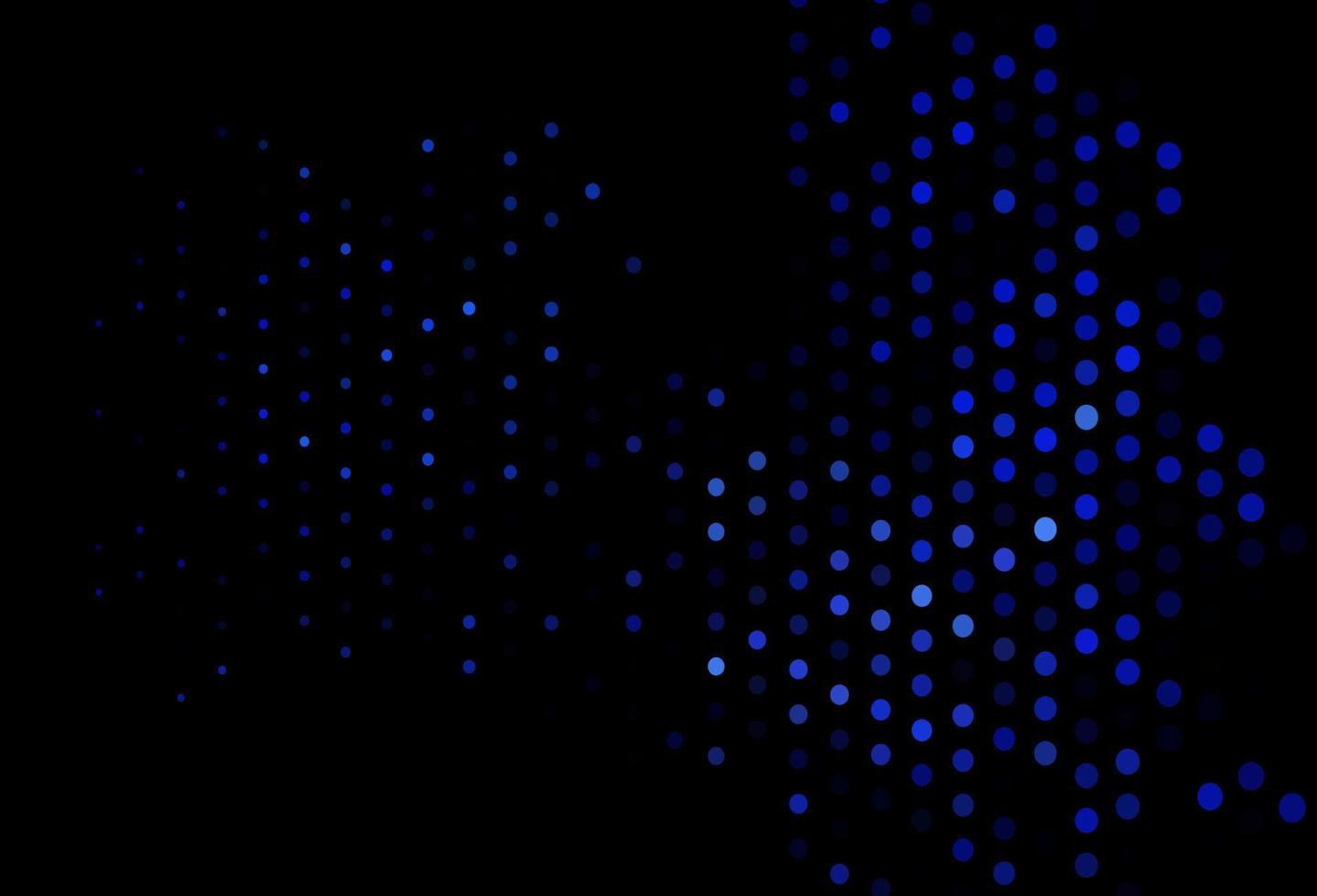 Dark BLUE vector cover with spots.