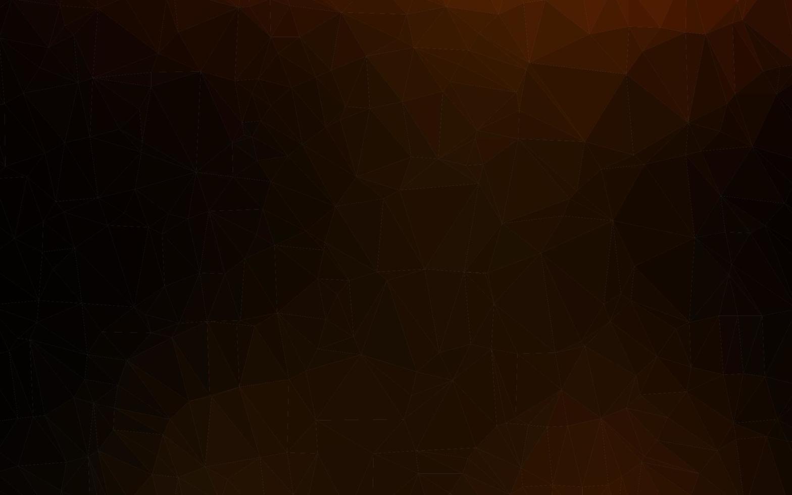 Dark Yellow, Orange vector triangle mosaic texture.