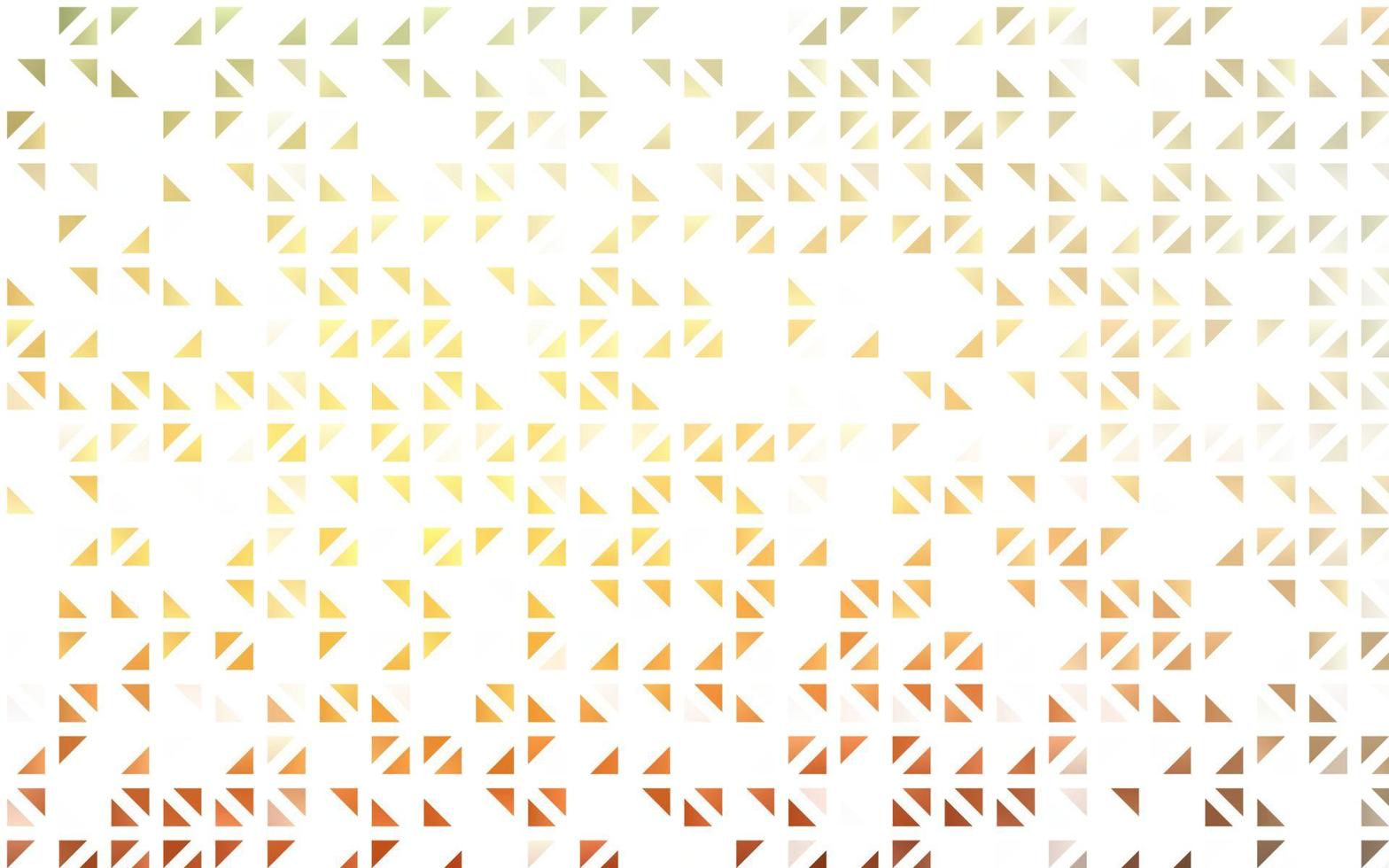Light Yellow, Orange vector backdrop with lines, triangles.
