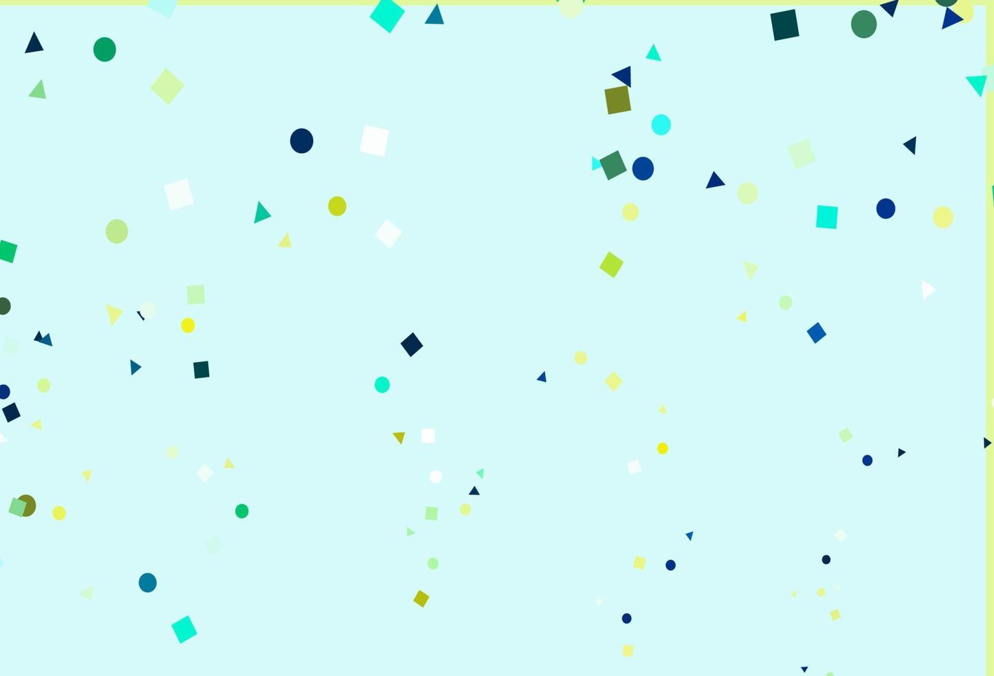 Light Blue, Yellow vector texture in poly style with circles, cubes.