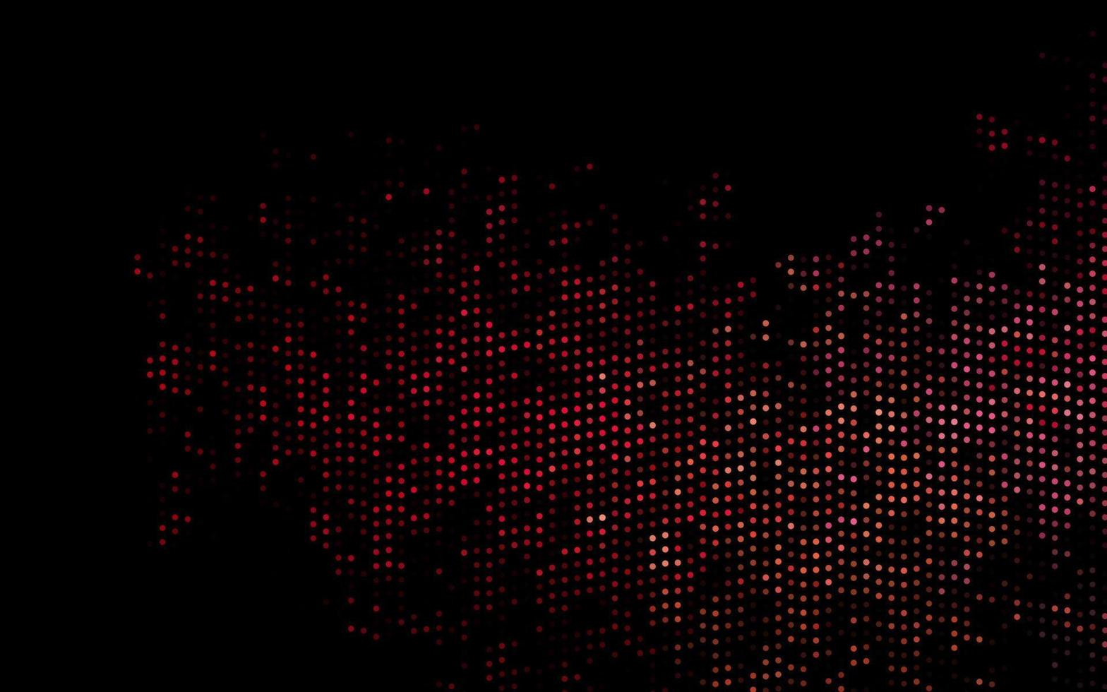 Dark Red, Yellow vector background with bubbles.