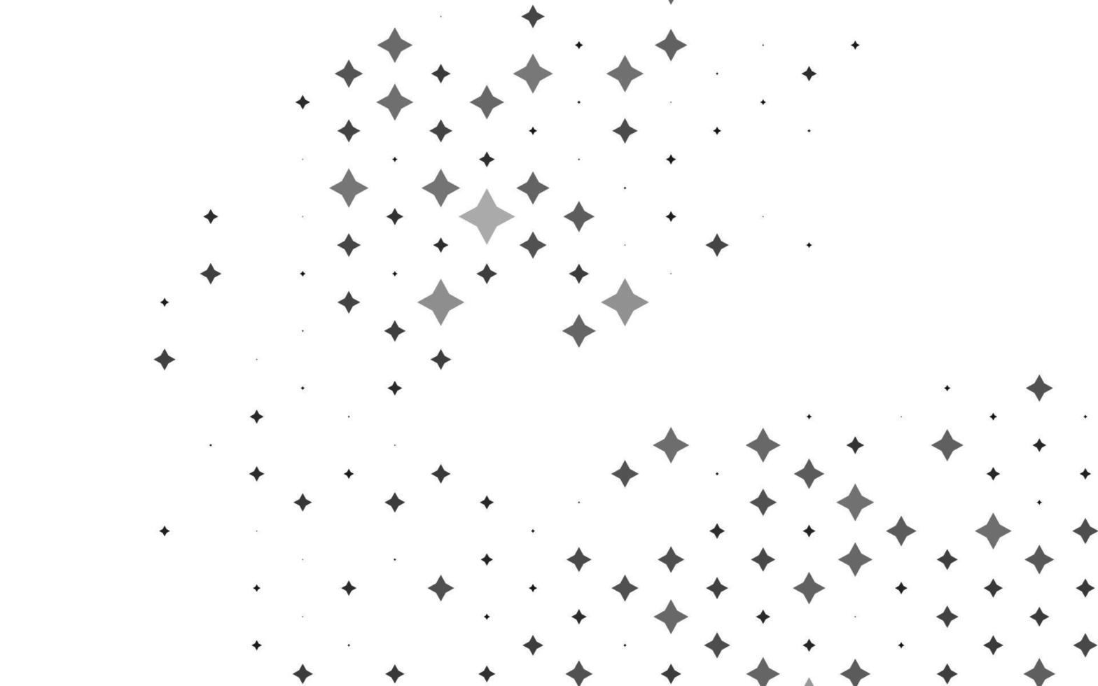 textura de vector gris plateado claro con hermosas estrellas.